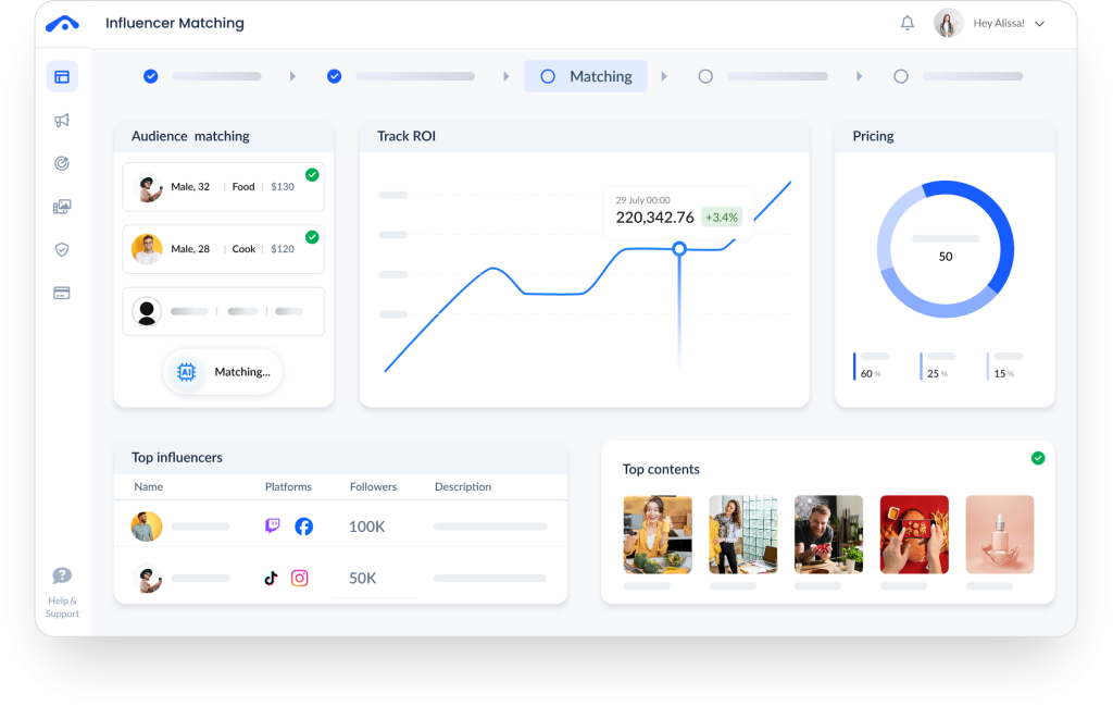 AtisfyReach Influencer Matching Using Ai